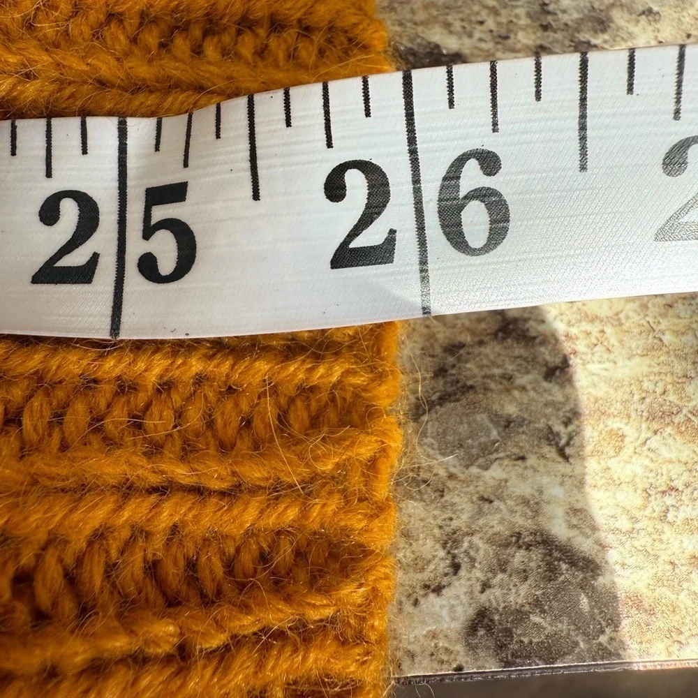 J. Crew Mustard Cable Knit Sweater
